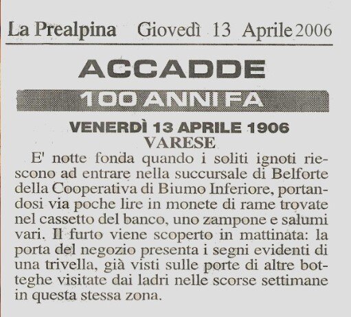 prealpina 13 aprile 2006 notizie dal passato
