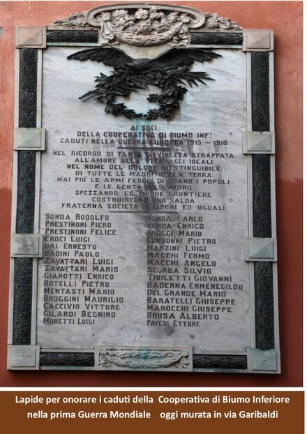 Soci-Caduti-nella-prima-guerra-mondiale Lapide-commemorativa