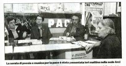 Poesia e note per amor di pace