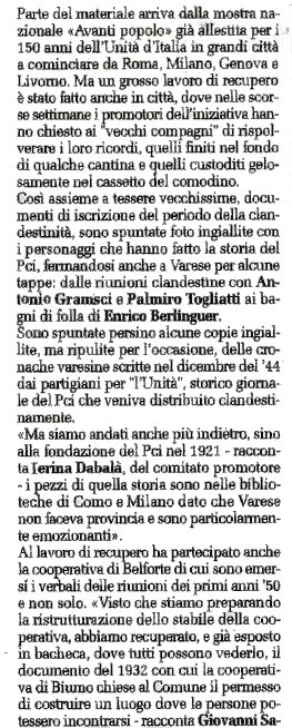 Storia del Partito Comunista Italiano a Varese. Scopri eventi, personaggi e momenti significativi che hanno segnato il nostro passato.