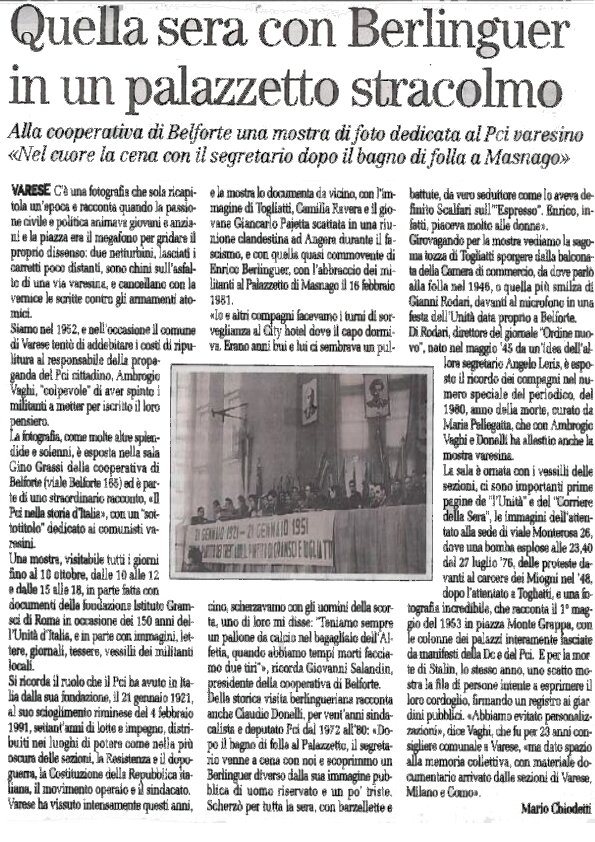 Storia del Partito Comunista Italiano a Varese. Scopri eventi, personaggi e momenti significativi che hanno segnato il nostro passato.