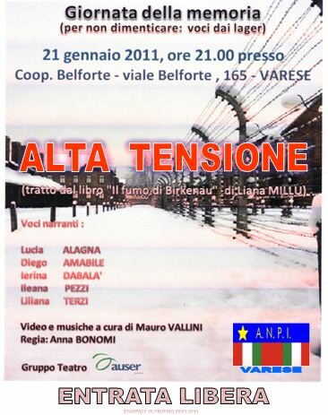  gruppo teatro Auser giornata dela memoria