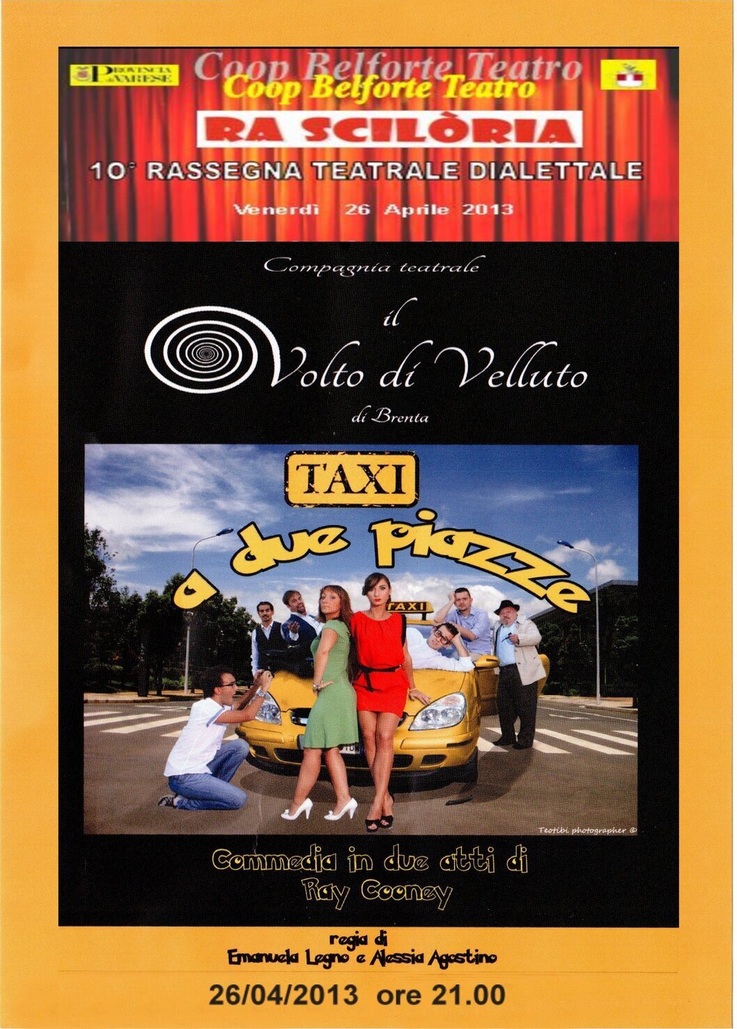 Rassegna teatrale Rasciloria con la "Compagnia teatrale il volto di velluto"