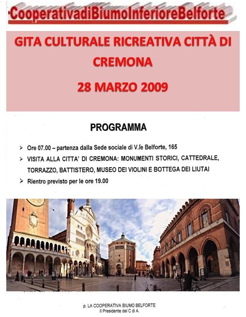 coopbelforte in visita alla citta di cremona 