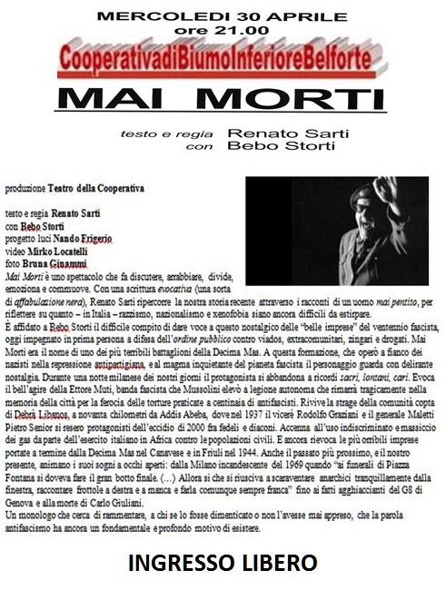 Teatro della cooperativa Mai Morti