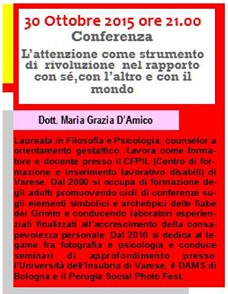 dott. Maria Grazia D'Amico laureata psicologia e filosofia
