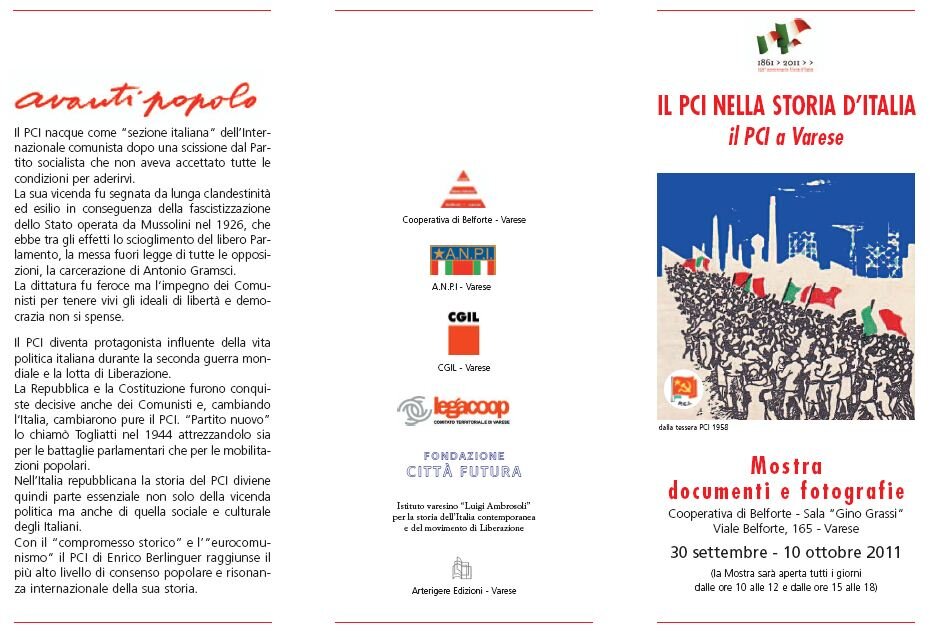 Storia del Partito Comunista Italiano a Varese. Scopri eventi, personaggi e momenti significativi che hanno segnato il nostro passato.