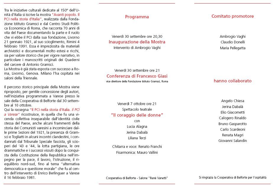 Storia del Partito Comunista Italiano a Varese. Scopri eventi, personaggi e momenti significativi che hanno segnato il nostro passato.
