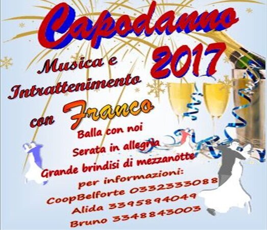 Capodanno 2017  brinndisi di mezzanotte  musica e danze