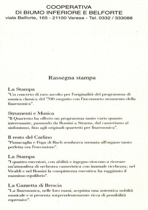 quartetto di fisarmoniche