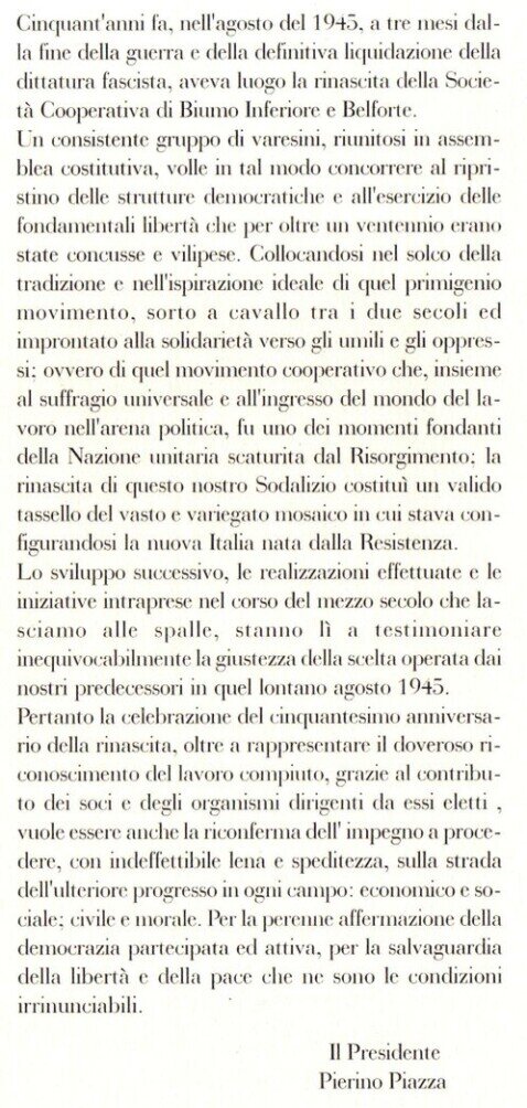 Celebrazione del cinquantesimo