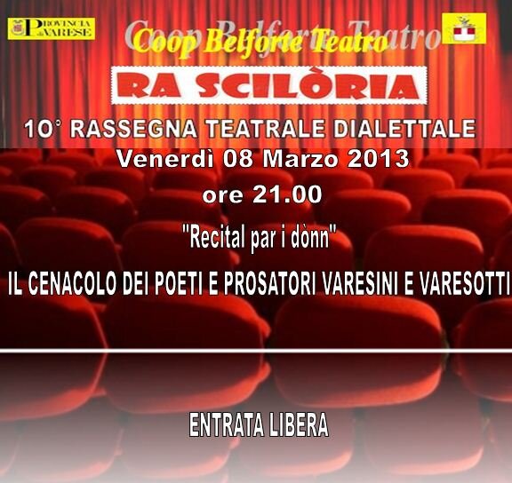 Rassegna dialettale Rasciloria con "il cenacolo poeti prosatori varesini e varesotti"