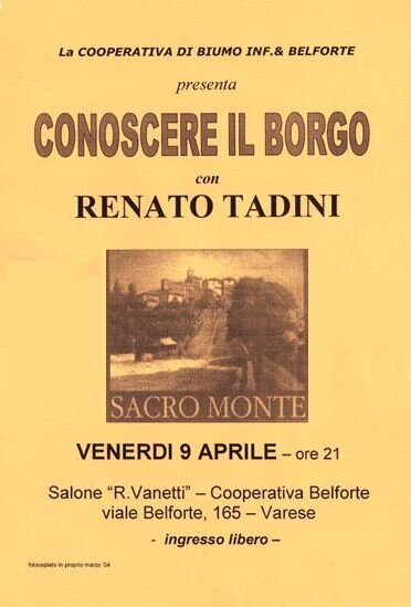 conferenza  sul sacro monte segreto