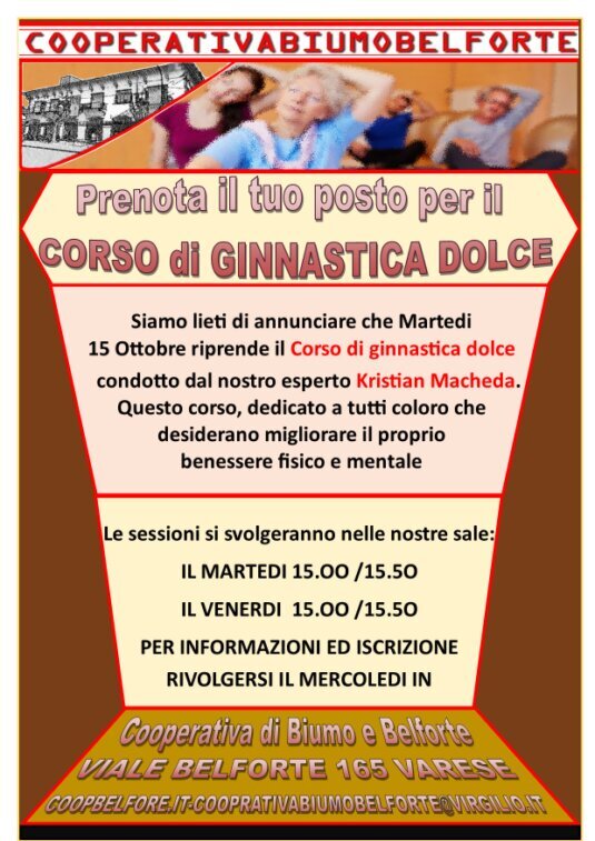 corso di ginnastica dolce corso ginnastica prof. Kristian Macheda