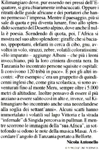 i viaggi di Marcello Albani