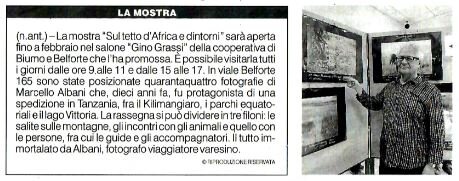 i viaggi di Marcello Albani