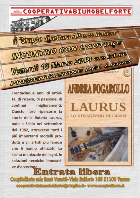 presentaione del libro di Andrea Fogarolo