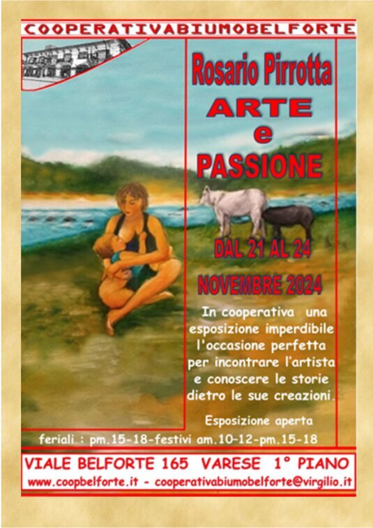 ARTE E PASSIONE esposizione qpersonale pittore Rosario Pirrotta