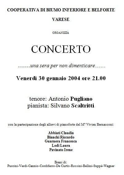 concerto giornata della memoria