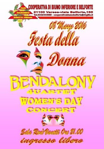 Womens'day concerto 4uartet Bendalony