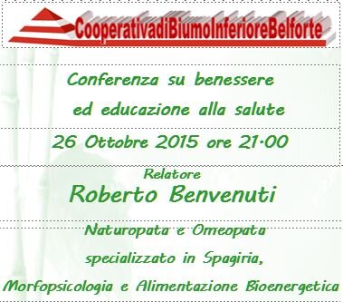 relatore Roberto Benvenuti naturopata e omeopata