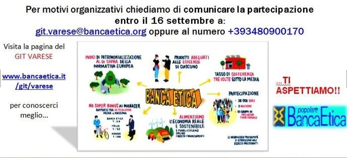 Banca etica popolare corso informativo promozionale