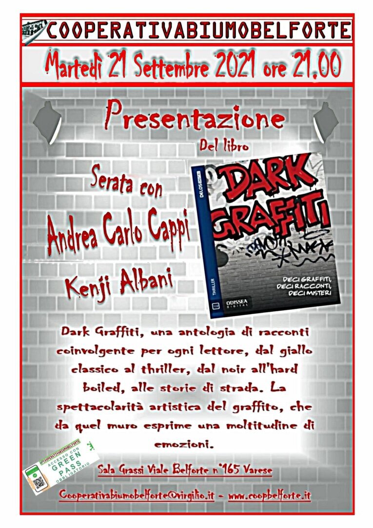 Dark graffiti presentaione del libro di Kenji Albani