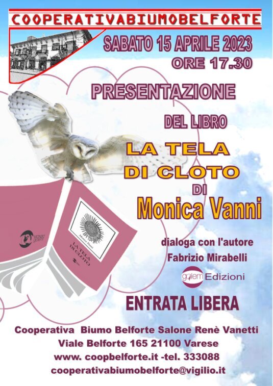La tela di Cloto presenazione del libro di Monica Vanni
