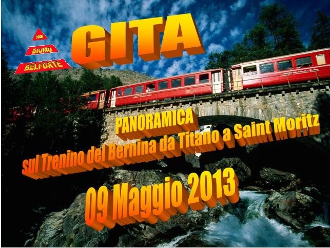 viaggio a bordo del trenino del Bernina! Partendo da Tirano, ti porteremo attraverso paesaggi mozzafiato fino a Saint Moritz.