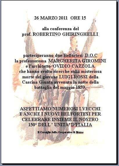 L'Italia tra storia e leggenda a BelforteL'Italia tra storia e leggenda a Belforte
