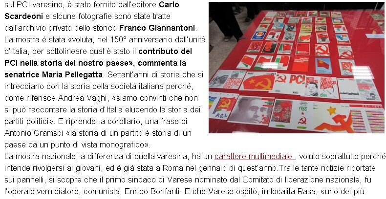 Storia del Partito Comunista Italiano a Varese. Scopri eventi, personaggi e momenti significativi che hanno segnato il nostro passato.